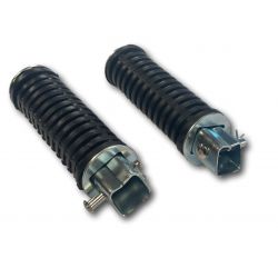 Paire de repose pieds passager -  arrières repliables Honda  • Motorkit