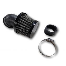 Air filter K&N Type ø28 45°angled Black color • Motorkit