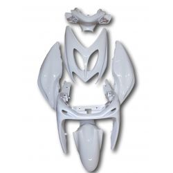 Plaatwerk - Kappen MBK Nitro - Yamaha Aerox origineel type - wit - 6 stuks - voor 2013 • Motorkit