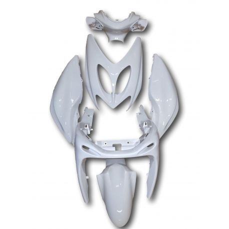 Bodywork for MBK Nitro - Yamaha Aerox original type - white - 6 pieces - before 2013