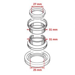 Roulements de direction Puch Maxi • Motorkit