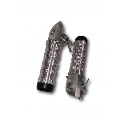 Reposes pieds avant TIP-Hole CNC Dax Monkey Skyteam avec embout • Motorkit