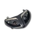 Phare avant Peugeot Speedfight 2, homologué CE, halogènes, noir, R8, clignotants intégrés | Motorkit