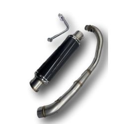 Pot d'échappement Kepspeed GP3 Inox Carbone Dax Monkey Skyteam Zhenhua Euro 4 - 5 • Motorkit