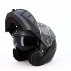 Casque Trendy modulable ZunisT-704 noir-gris mat  • Motorkit