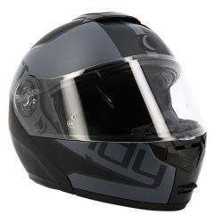 Casque Trendy modulable Zunis  T-704 noir-gris mat  • Motorkit