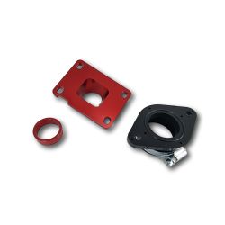 Pipe d'admission Doppler avec manchon pour AM6 - Derbi pour carbu PWK - PHBG - Polini