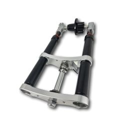 Fourche inversée Kepspeed avec frein à disque pour Honda Monkey -  8 x 4.0 pouces noire • Motorkit