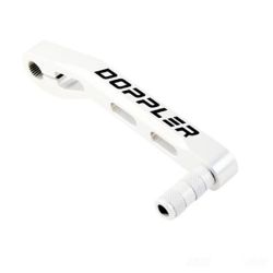 Pédale de kick Doppler CNC blanc Booster Bws Nitro Aerox Speedfight CPI Keeway • Motorkit