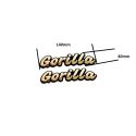 Stickers Gorilla dorés en relief | Motorkit
