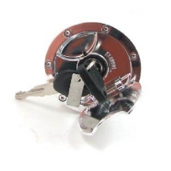Bouchon de réservoir Nitro / Aerox à clefs, chromé • Motorkit