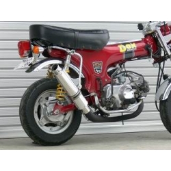 POT OVER DAX Racing-Down Muffler black • Motorkit