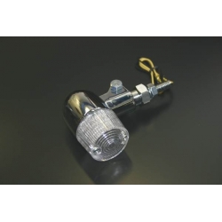 Clignotant Bullet à leds orange / verre blanc • Motorkit