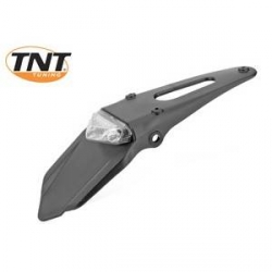 Leds taillight SM / Enduro clear with mini mudguard black white • Motorkit