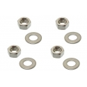 Ecrous et rondelles M7 de culasse - Kit de 4 | Motorkit