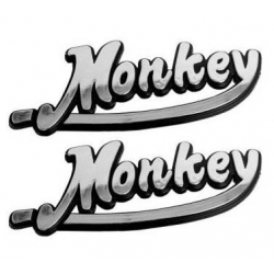 Stickers Monkey chromés en relief • Motorkit