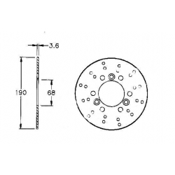 Disque de frein avant Aera51 • Motorkit